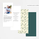 "Snippet" - Wedding Programs in Pine by Sarah Brown - Back of Card Options