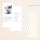 "Angled" - Wedding Programs in Onyx by GeekInk Design - Back of Card Options