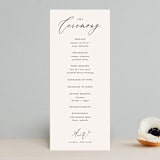 "Timeless" - Wedding Programs in Taupe by Leah Bisch - Front