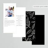 "Timeless" - Wedding Programs in Taupe by Leah Bisch - Back of Card Options