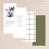 "New England" - Wedding Programs in Fern by Megan Davis - Back of Card Options