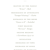 "New England" - Wedding Programs in Fern by Megan Davis - Detail