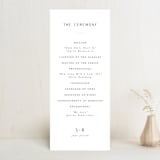 "Adora" - Wedding Programs in Dawn by Leah Bisch - Front