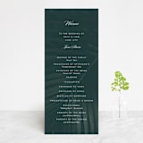 "Palm Layers" - Wedding Programs in Palm Frond by Jill Means - Front