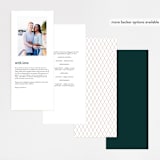 "Palm Layers" - Wedding Programs in Palm Frond by Jill Means - Back of Card Options