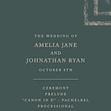 "Simply Modern" - Wedding Programs in Jade by Something Noir - Detail