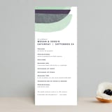 "tissue union" - Wedding Programs in Cucumber by Carrie Moradi - Front