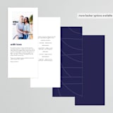 "tissue union" - Wedding Programs in Cucumber by Carrie Moradi - Back of Card Options