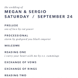 "tissue union" - Wedding Programs in Cucumber by Carrie Moradi - Detail