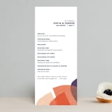 "tissue texture" - Wedding Programs in Papaya by Carrie Moradi - Front