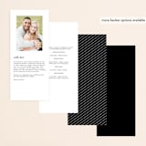 "Namely" - Wedding Programs in Pearl by Hooray Creative - Back of Card Options