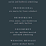 "ridge" - Wedding Programs in Dusk by Krissy Bengtson - Detail