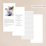 "In Love" - Wedding Programs in Ink by Carolyn MacLaren - Back of Card Options