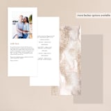 "requiem" - Wedding Programs in Zen by silverscreen studio - Back of Card Options