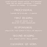 "requiem" - Wedding Programs in Zen by silverscreen studio - Detail