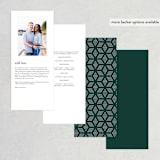 "Picture Perfect" - Wedding Programs in Diamond by Amy Payne - Back of Card Options