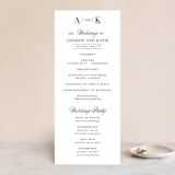"Typography" - Wedding Programs in Pearl by lena barakat - Front