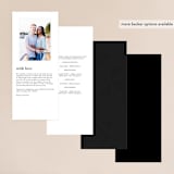 "Typography" - Wedding Programs in Pearl by lena barakat - Back of Card Options