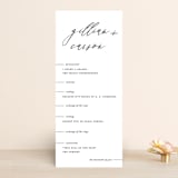 "Villa" - Wedding Programs in Pearl by Chryssi Tsoupanarias - Front