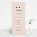 "Loved" - Wedding Programs in Champagne by Angela Garrick - Front