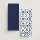 "watercolor azulejo" - Wedding Programs in Azure by Anastasia Makarova - Back of Card Options