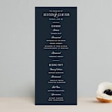 "Swoop" - Wedding Programs in Midnight by Jen Banks - Front
