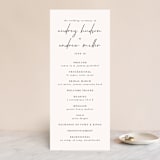 "mod" - Wedding Programs in Creme by Nicoletta Savod - Front