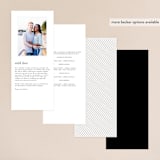 "mod" - Wedding Programs in Creme by Nicoletta Savod - Back of Card Options