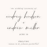 "mod" - Wedding Programs in Creme by Nicoletta Savod - Detail