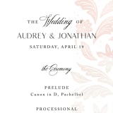 "Batikka" - Wedding Programs in Blush by Paper Raven Co. - Detail