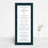 "Succulent Center" - Wedding Programs in Cactus by Jessica Williams - Front