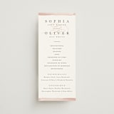 "First Love" - Wedding Programs in Blush by Pixel and Hank - Front