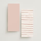 "First Love" - Wedding Programs in Blush by Pixel and Hank - Back of Card Options