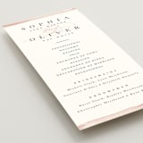 "First Love" - Wedding Programs in Blush by Pixel and Hank - Detail