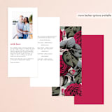 "Flowing Initials" - Wedding Programs in Ivory by Hooray Creative - Back of Card Options