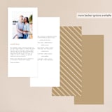 "Organic Dots" - Wedding Programs in Champagne by lena barakat - Back of Card Options