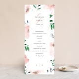 "Soft Florals" - Wedding Programs in Coral Wash by Leah Bisch - Front
