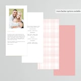 "Transparent" - Wedding Programs in Magnolia by Erin Deegan - Back of Card Options