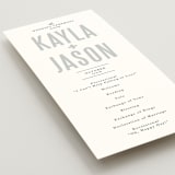 "Monumental" - Wedding Programs in Cotton by Jessie Steury - Detail