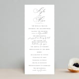 "Sweet Nothings" - Wedding Programs in Linen by Keen Peachy - Front