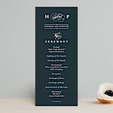 "Traditional" - Wedding Programs in Navy by lena barakat - Front