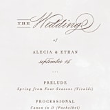 "Sonesta" - Wedding Programs in Mineral by Hooray Creative - Detail