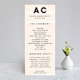 "bold blush" - Wedding Programs in Blush by frances mathys - Front