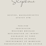 "sweet sweet elegance" - Wedding Programs in Dutch Cream by frances mathys - Detail