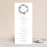 "Maya Rustica" - Wedding Programs in Rose by Petra Kern - Front