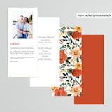 "Flourishing" - Wedding Programs in Bloom by Beth Schneider - Back of Card Options