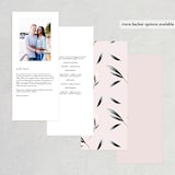 "Rustica" - Wedding Programs in Cantaloupe by Petra Kern - Back of Card Options