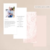 "thespian" - Wedding Programs in Coral by silverscreen studio - Back of Card Options