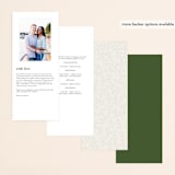 "Botanical Ring" - Wedding Programs in Ivory by Susan Moyal - Back of Card Options