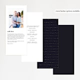 "Magical Day" - Wedding Programs in Navy by katrina gem - Back of Card Options